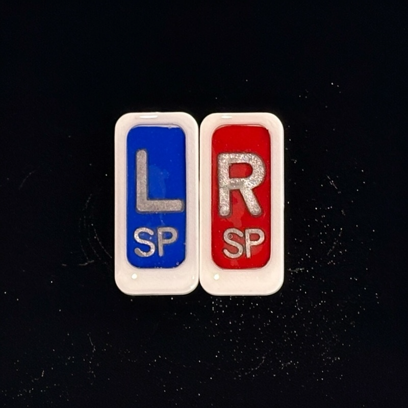 red and blue classic markers